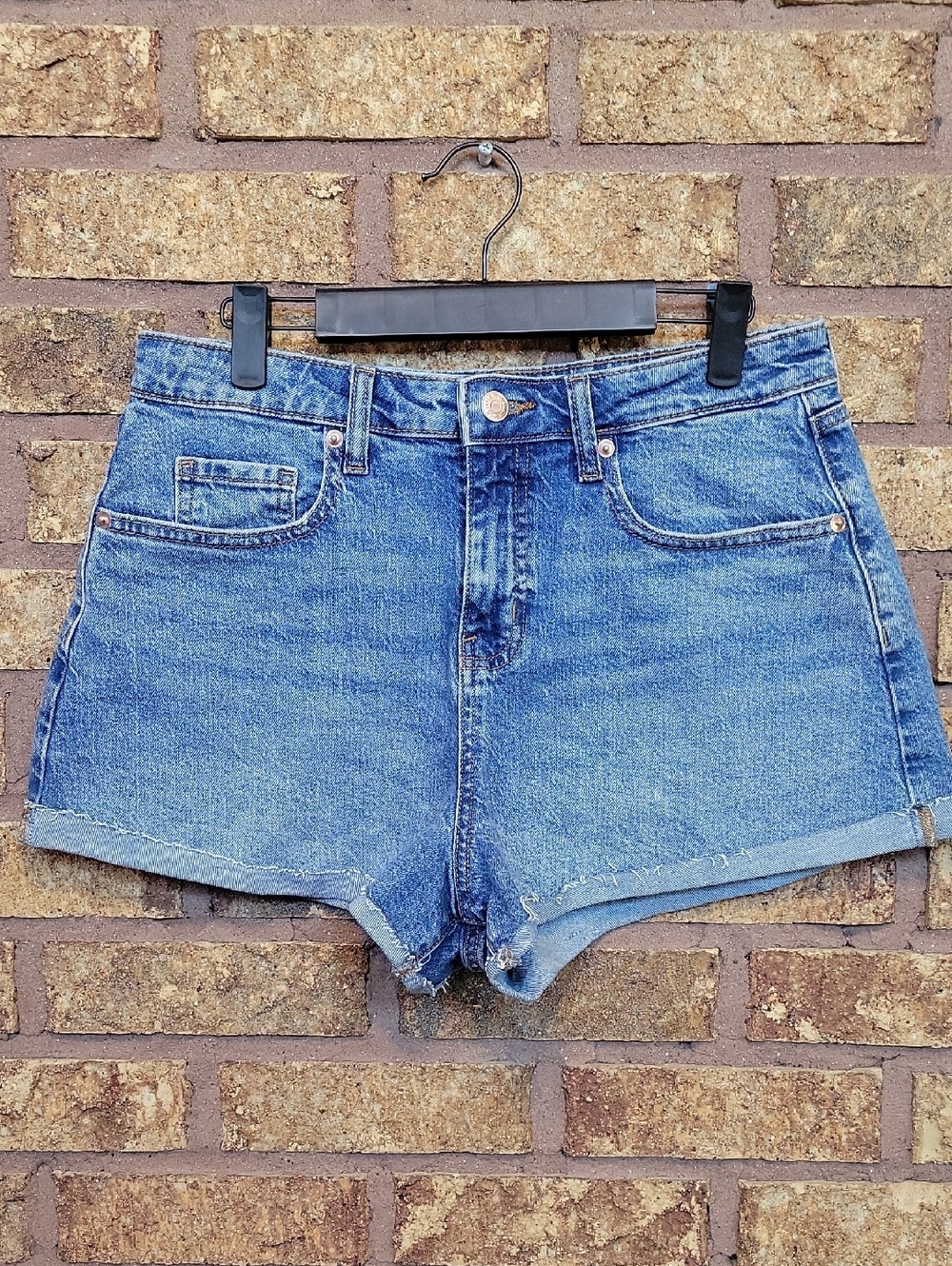 Wild Fable High-Rise Rolled Cuff Cotton Stretch Denim Shorts Size 8